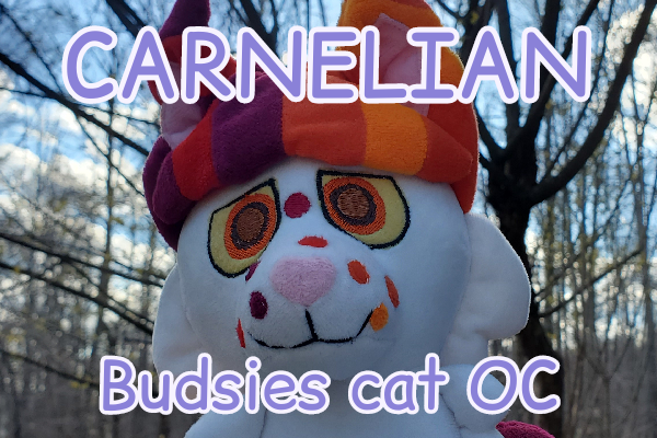 Carnelian the Budsies cat OC
