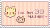 I collect plushies stamp.