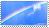 Rainbow stamp.